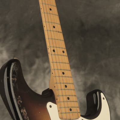 original 1957 Fender Stratocaster Sunburst w/orig. tweed case image 8
