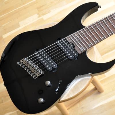 Ibanez RG Standard RGMS8 Black 8-String Multiscale Guitar RG MS8 w/ Ritter  Bag- New & Free Shipping | Reverb