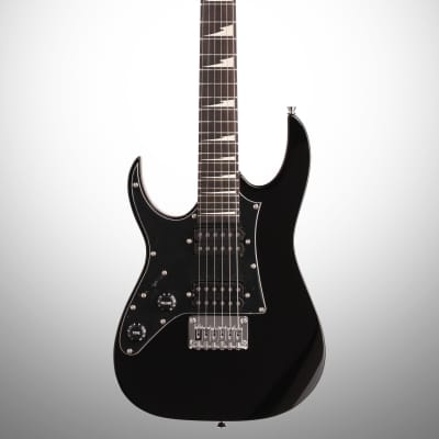 Ibanez GRGM21L Mikro Left-Handed Electric Guitar, Black Night image 2
