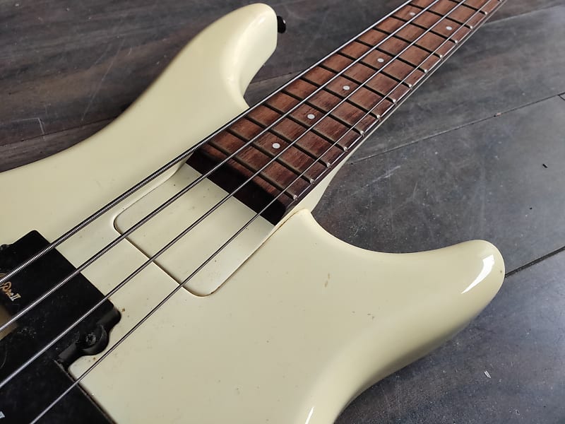 1980's Aria Pro II Argent Series ARB-480M Bass PJ Guitar