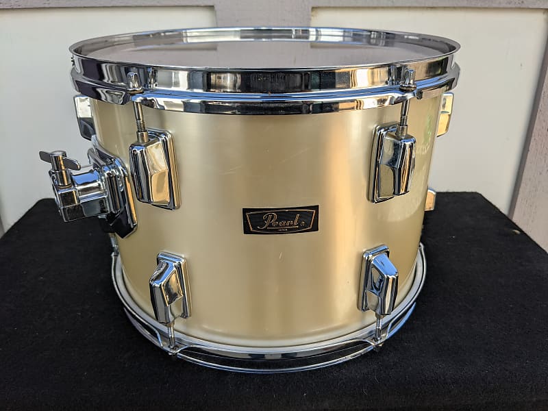 1970s Pearl Made In Japan 9 x 13" Champagne Wrap Fiberglass Shell Tom - Looks And Sounds Great! image 1