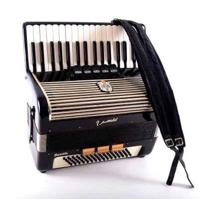 Rare Vintage German Made Top Piano Accordion Weltmeister Gigantilli I 80 bass, 8 sw. from the golden era + Hard Case and Shoulder Straps - Top Promotional Price image 3