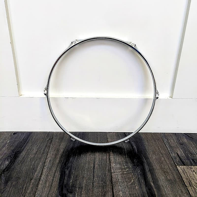 Brand New Unbranded (DW, Ludwig, Yamaha, Gretsch, Pearl etc) 13" 6 Lug Tom Snare Drum Hoop 2.3mm Triple Flanged Chrome image 1