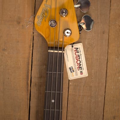 Vintage VJ74 Icon Bass Distressed Sunset Sunburst Left-Hand/Gaucher image 5