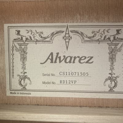 Alvarez RD12VP  2011 Natural ** New Old Stock NOS from 2011! image 11