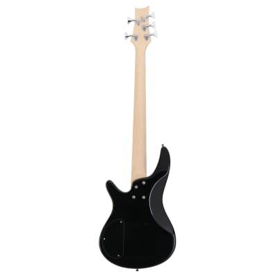 Glarry 44 Inch GIB 5 String H-H Pickup Laurel Wood Fingerboard Electric Bass Guitar with Bag and other Accessories 2020s - Black image 7