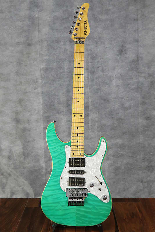 ギター Schecter / SD-II-24-BW aqua blue Schecter SD II 24 BW Aqua Blue (05/09) | Reverb