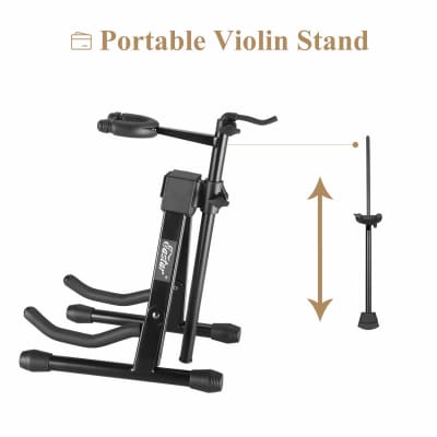 3/4 Violin Set?Violin Stand With Bow Holder? Fiddle Quarter Size For Kids Beginners Students image 5