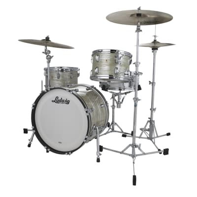 Ludwig *Pre-Order* Classic Maple Olive Oyster Pro Beat 14x24_9x13_16x16 Drums Kit Shell Pack Made in the USA Authorized Dealer image 2