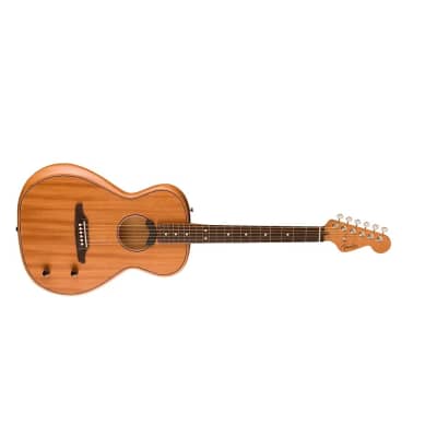 Fender Highway Series Parlor 6-String Acoustic Guitar with Rosewood Fingerboard (Right-Handed, All-Mahogany) image 3