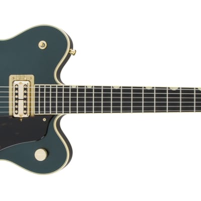 GRETSCH - G6609TG Players Edition Broadkaster Center Block Double-Cut with String-Thru Bigsby and Gold Hardware  USA FullTron Pickups  Cadillac Green - 2401900846 image 1