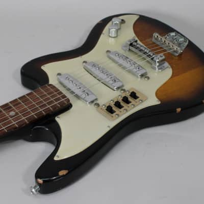 1960s Teisco ET-300 Vintage Sunburst w/SSC image 8