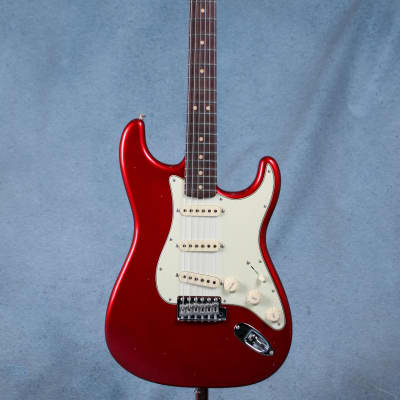 Fender Custom Shop 1963 Stratocaster Journeyman Relic Rosewood Fingerboard Electric Guitar - Aged Candy Apple Red - CZ559889-Aged Candy Apple Red image 3