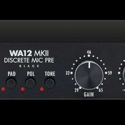 Warm Audio WA12 500 MkII Discrete Mic Preamplifier WA12 MKII BLACK image 1