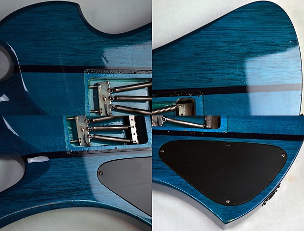 2012 BC Rich Mockingbird ST Electric Guitar, Trans Blue, Floyd