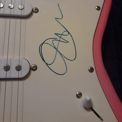 Gwen Stefani Signed Guitar / Autographed Guitar Stratocaster Style Glitter Pink Electric Guitar *As Pictured* GENUINE SIGNATURE With C.O.A! image 10