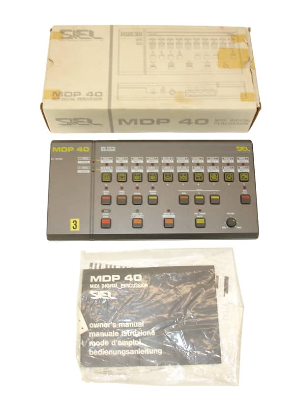 Vintage Siel MDP-40 MIDI Digital Percussion Drum Machine MDP 40 w/ Box image 1