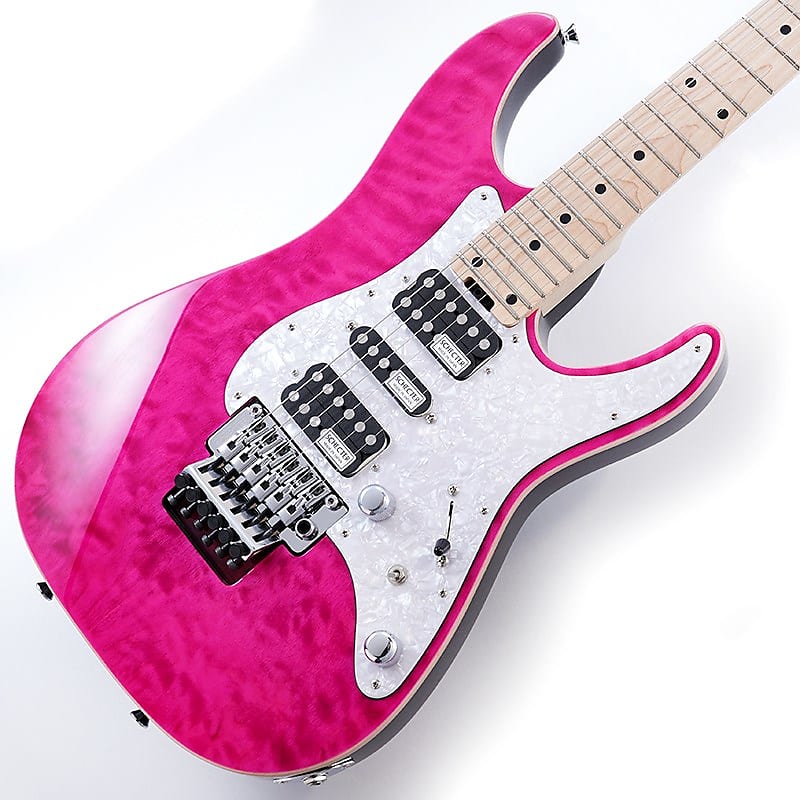 SCHECTER SD-2-24-AL (See-Thru Pink/Maple) -Made in Japan- | Reverb