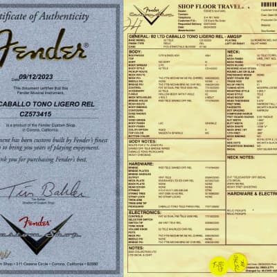 Fender Custom Shop Limited Edition Caballo Tono Ligero Telecaster Relic - Aged Magenta Sparkle image 24