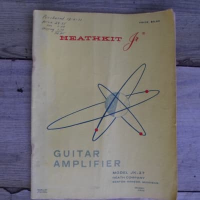Heathkit Rare Guitar Amplifier Manual 1971 for sale