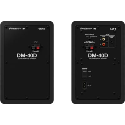 Pioneer DM-40D 4-Inch Active Powered Desktop Monitor Speaker Pair, Black image 3