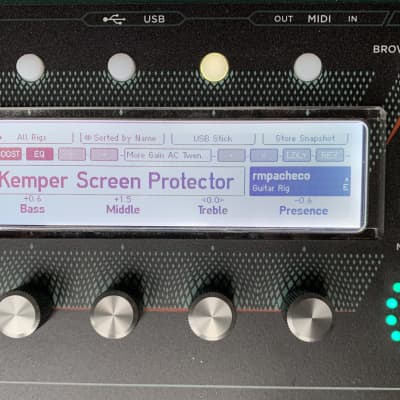 Kemper Plexiglass Display - Screen Protector for Remote-Rack-Stage