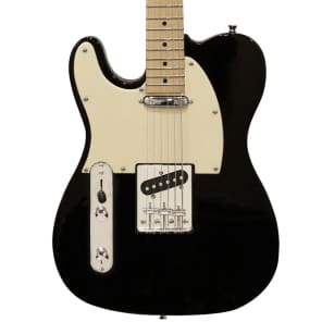Sawtooth Left-Handed Black ET Series Electric Guitar w/ Aged White Pickguard - Includes: Accessories, Amp & Gig Bag image 2