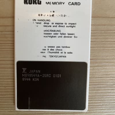 Korg MSC-09 Organ memory card for M1 /M1R image 2