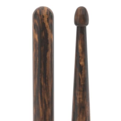 ProMark Rebound 5A FireGrain Hickory Drumstick, Acorn Wood Tip image 2
