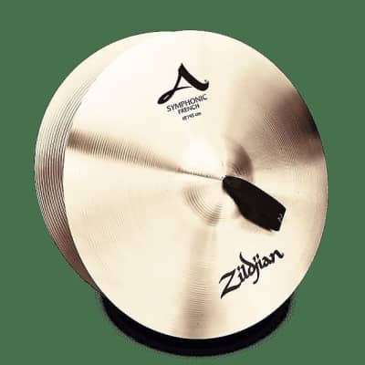 Zildjian A0427 18" A Zildjian Symphonic French Hand Crash Cymbals (Pair) w/ Video Link image 1