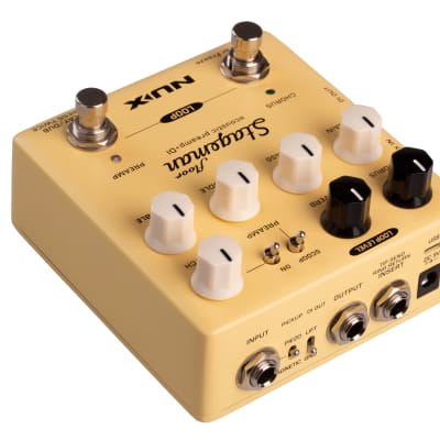 NuX NAP-5 Stageman Floor Deluxe Acoustic Preamp / DI 2010s - Yellow image 3