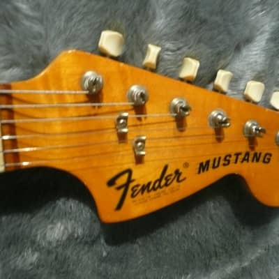 Fender Mustang Guitar with Rosewood Fretboard 1969 - 1973 Competition Red image 6