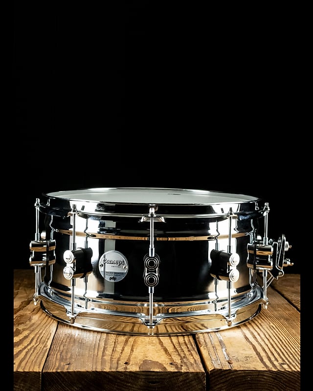 PDP 6.5"x14" Concept Metal Snare Drum - Chrome Over Steel - Free Shipping image 1