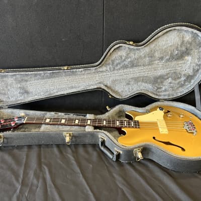 Epiphone Jack Casady Signature Bass 1998 Made in Korea Gold finish. w/Hard  Case | Reverb