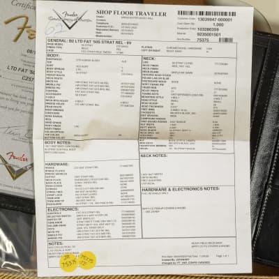 Fender - B2 Custom Shop Limited Edition Fat '50s - Stratocaster Electric Guitar - Relic - Aged India Ivory - IIV - w/ Hardshell Tweed Case - x1332 (USED) image 4