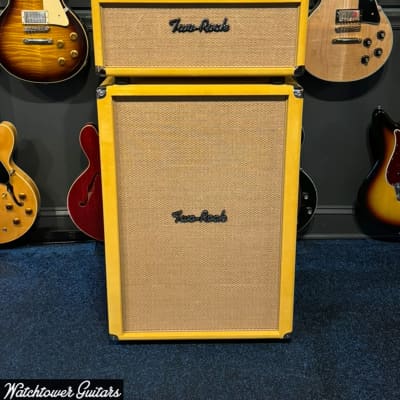 Two Rock Vintage Deluxe 40 Watt 6V6 Head & 2x12 Cabinet Gold Suede/Cane Grill for sale
