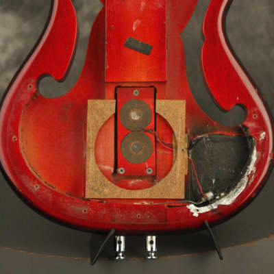1966 Ampeg AEB-1 electric Horizontal "Scroll" Bass earliest features serial #019 image 20