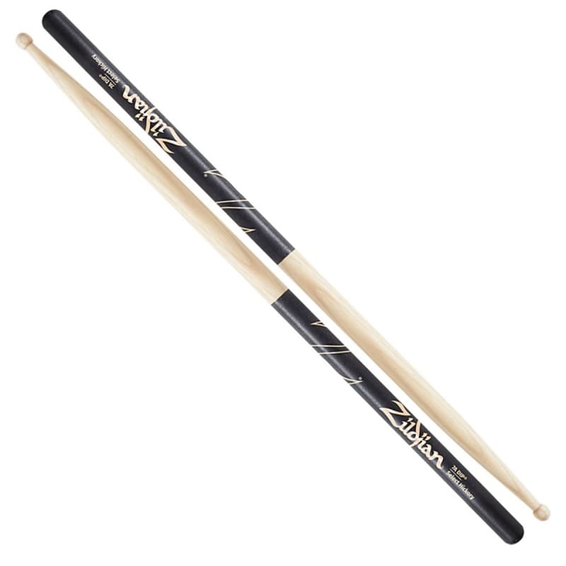 Zildjian 7A Black Dip Wood Tip Drumsticks image 1