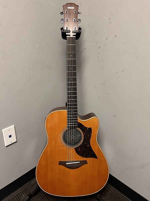 Yamaha A1RVN A Series Acoustic-Electric - Traditional Western Body with Cutaway, Solid Sitka Spruce Top, Rosewood Back & Sides, SRT System 72 Piezo Pick-up and Preamp, 3-Piece African Mahogany Neck, Rosewood Fingerboard - Vintage Natural image 1