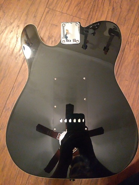 Fender Telecaster Deluxe Body Black With Binding | Reverb