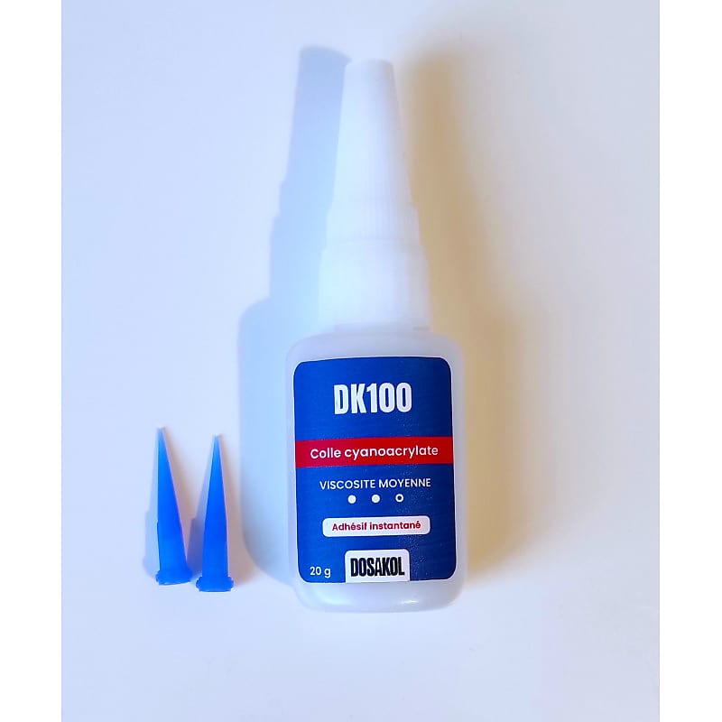Medium viscosity Dosakol Cyano glue in 20G bottle + 2 needles Reverb