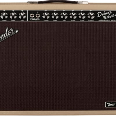 Fender Tone Master Deluxe Reverb Electric Guitar Combo Amplifier, 100W, Blonde
