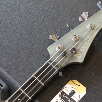 1999 Modulus VJ4 Electric 4-String Bass Guitar Black + Case (6824) image 10