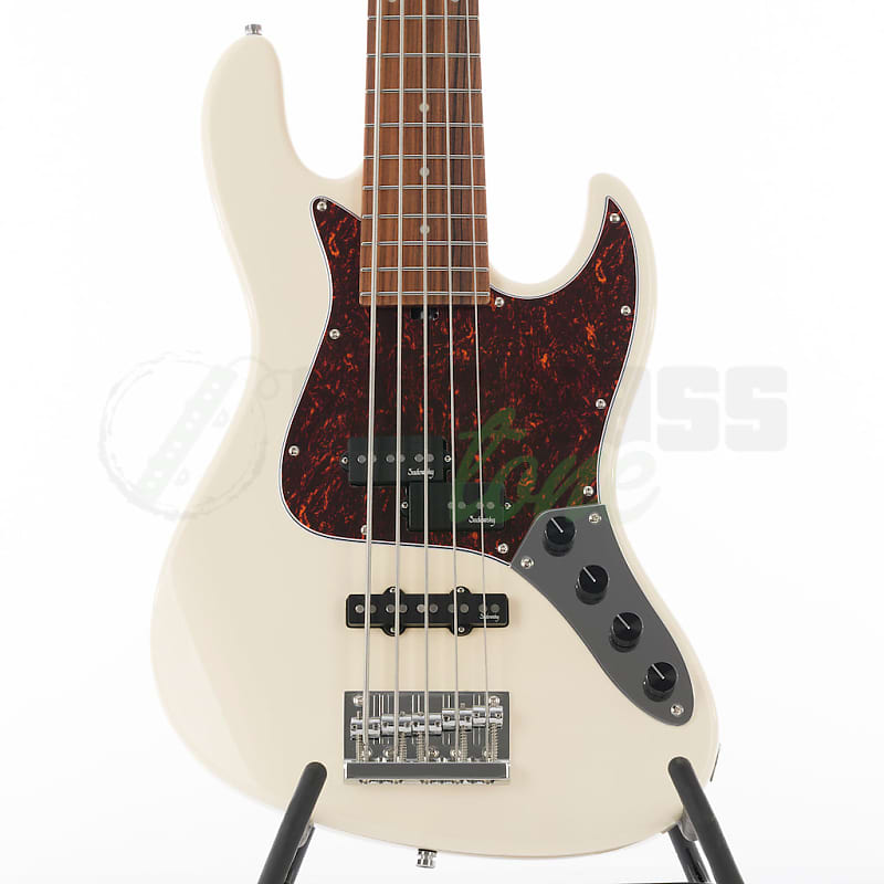 Sadowsky MetroExpress 21 Fret 5 String Hybrid PJ Bass® - Olympic White Finish / Morado Fingerboard - FREE NORDYMUTE image 1