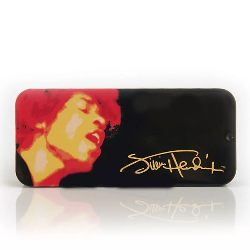 Dunlop JHPT03H Jimi Hendrix Signature Electric Lady Heavy Guitar Pick Tin (12-Pack) image 1