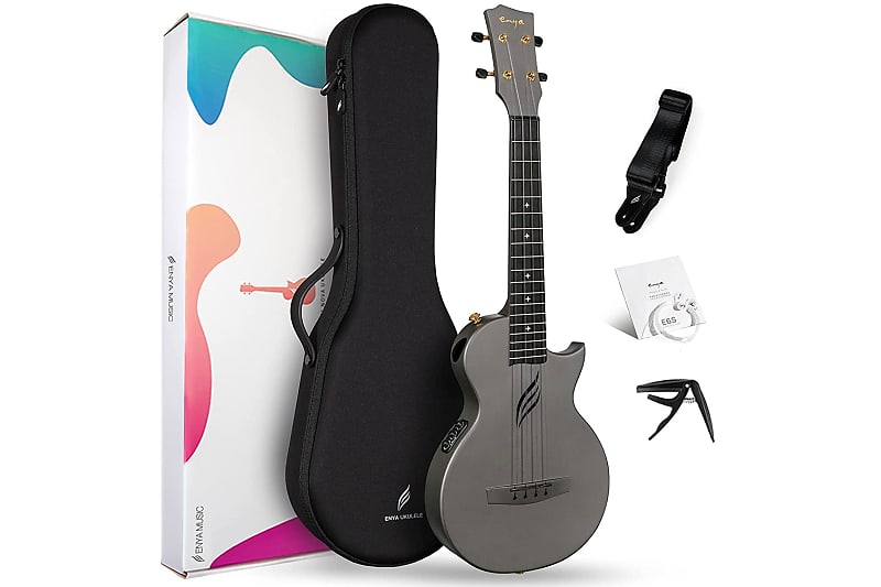 Enya Nova PRO UE/BK Tenor Black Ukulele Carbon Fiber Reverb UK