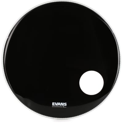 Evans EMAD Onyx Series Bass Drumhead - 24 inch  Bundle with Evans EQ3 Resonant Black Bass Drumhead - 24 inch - With Port Hole image 3