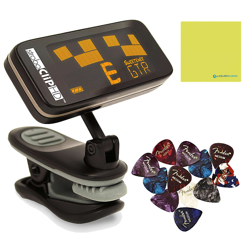 Peterson StroboClip HD ClipOn Tuner Bundle for Guitar, Bass, Reverb