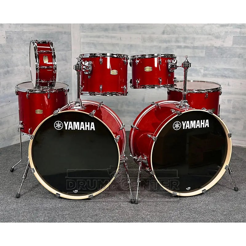 Yamaha Stage Custom Birch 7pc Drum Set (24" Double Bass) Reverb