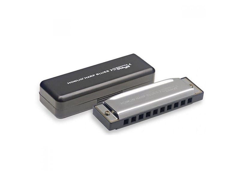 Stagg Model BJHB20 D Diatonic Howlin Harp Blues Harmonica, Reverb